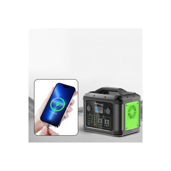 Konfulon CN06 315.000 mAh Taşınabilir Güç Kaynağı - 1200W AC Çıkışlı & 60W PD Hızlı Şarjlı Kamp Ünitesi (Siyah)