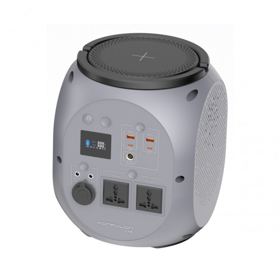 Konfulon CN08 600W 180.000 mAh Taşınabilir Güç Kaynağı & Enerji İstasyonu (Gri)