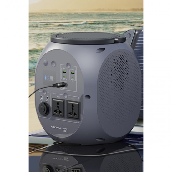 Konfulon CN08 600W 180.000 mAh Taşınabilir Güç Kaynağı & Enerji İstasyonu (Gri)