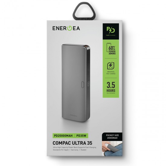 Energea ComPac Ultra 35 20.000mAh 35W PD Hızlı Şarj Powerbank