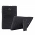 Samsung Galaxy T560 Tab E 9.6" Standlı Zırhlı Silikon Tablet Kılıfı (Siyah)