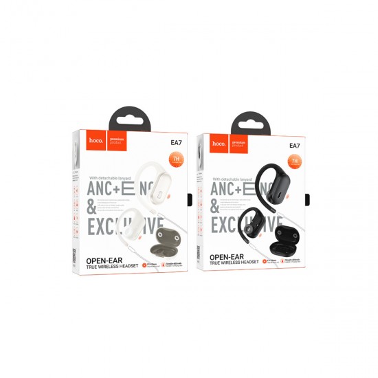 Hoco EA7 Suerte Bluetooth 5.4 ANC + ENC Özellikli OWS Kablosuz Kulaklık (Siyah)