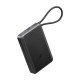 Energea Integra 20s Dijital Göstergeli 10.000 mAh 20W Type-C Dahili Kablolu Manyetik Semi Solid State Powerbank (Siyah)