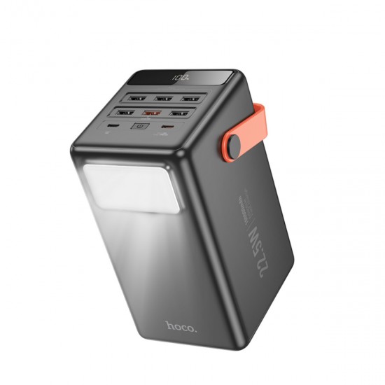 Hoco J142 Surpass 100.000 mAh 22.5W PD 20W 7 Portlu Enerji İstasyonu (Siyah)