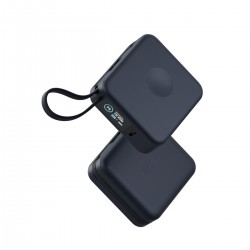 Energea MagPac Mini Plus 10.000 mAh 20W Dijital Göstergeli Kablosuz Magsafe Powerbank (Lacivert)