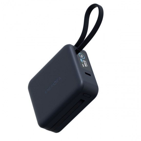 Energea MagPac Mini Plus 10.000 mAh 20W Dijital Göstergeli Kablosuz Magsafe Powerbank (Lacivert)