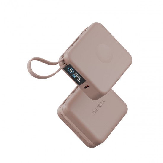Energea MagPac Mini Plus 10.000 mAh 20W Dijital Göstergeli Kablosuz Magsafe Powerbank (Pembe)