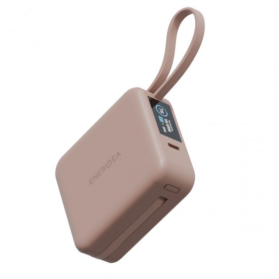 Energea MagPac Mini Plus 10.000 mAh 20W Dijital Göstergeli Kablosuz Magsafe Powerbank (Pembe)