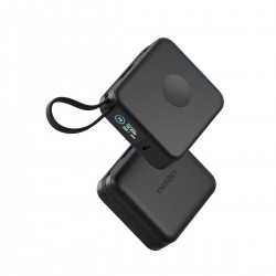 Energea MagPac Mini Plus 10.000 mAh 20W Dijital Göstergeli Kablosuz Magsafe Powerbank (Siyah)