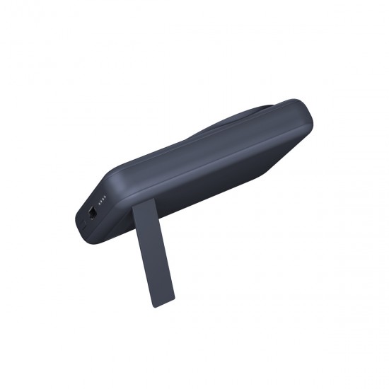 Energea MagPac Mini 10.000 mAh 20W Type-C 15W Kablosuz Şarj Destekli Stant Özellikli Magsafe Powerbank (Lacivert)