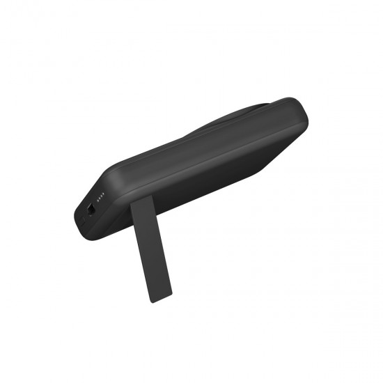 Energea MagPac Mini 10.000 mAh 20W Type-C 15W Kablosuz Şarj Destekli Stant Özellikli Magsafe Powerbank (Siyah)
