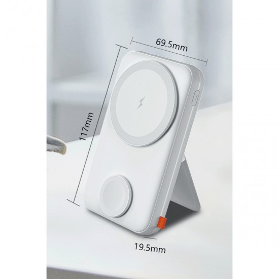 URR Multipurpose 10.000 mAh PD 20W Akıllı Saat Şarjlı MagSafe Powerbank (Siyah)