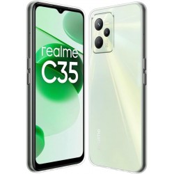 Realme C35 Lux Seri Kamera Korumalı Premium Şeffaf Silikon Kılıf