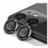 iPhone 12 / iPhone 12 Mini /iPhone 11 Uyumlu Alüminyum Seri Kamera Lens Koruyucu (Siyah) 
