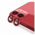 iPhone 12 / iPhone 12 Mini /iPhone 11 Uyumlu Alüminyum Seri Kamera Lens Koruyucu (Kırmızı)
