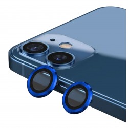 iPhone 12 / iPhone 12 Mini /iPhone 11 Uyumlu Alüminyum Seri Kamera Lens Koruyucu (Mavi)