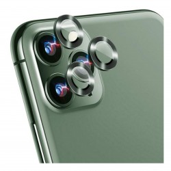iPhone 12 Pro / 11 Pro / 11 Pro Max Uyumlu Alüminyum Seri Kamera Lens Koruyucu (Yeşil)