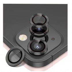 iPhone 13 / 13 Mini Uyumlu Alüminyum Seri Kamera Lens Koruyucu (Siyah)