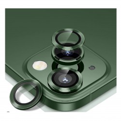 iPhone 14 / 14 Plus Uyumlu Alüminyum Seri Kamera Lens Koruyucu (Yeşil)