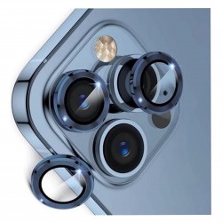 iPhone 13 Pro / 13 Pro Max Uyumlu Safir Seri Kamera Lens Koruyucu (Mavi)