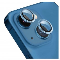 iPhone 13 / 13 Mini Uyumlu Alüminyum Seri Kamera Lens Koruyucu (Mavi)