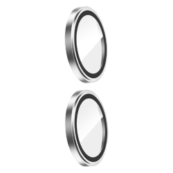 iPhone 13 / 13 Mini Uyumlu Alüminyum Seri Kamera Lens Koruyucu (Gri)