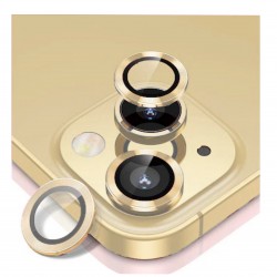 iPhone 14 / 14 Plus Uyumlu Alüminyum Seri Kamera Lens Koruyucu (Gold)