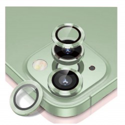 iPhone 15 / 15 Plus Uyumlu Alüminyum Seri Kamera Lens Koruyucu (Yeşil)