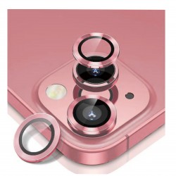 iPhone 15 / 15 Plus Uyumlu Alüminyum Seri Kamera Lens Koruyucu (Rose Gold)
