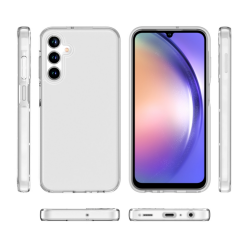 Samsung Galaxy A55 Lux Seri Kamera Korumalı Premium Şeffaf Silikon Kılıf