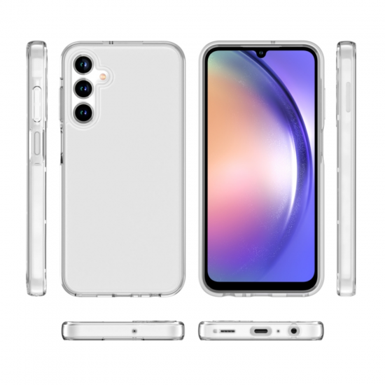 Samsung Galaxy A55 Lux Seri Kamera Korumalı Premium Şeffaf Silikon Kılıf