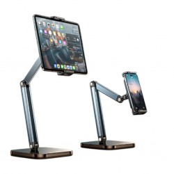RTAKO 911 Yüksekliği Ayarlanabilir Telefon ve Tablet Standı (Gri) 