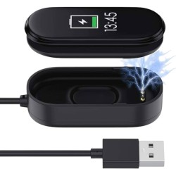 Mi Band 4 Uyumlu Usb Şarj Aleti (Siyah)