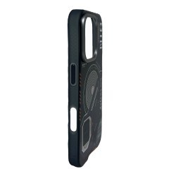 iPhone 16 Pro Max Uyumlu Nio Magsafe Matte Armor Kılıf (Siyah)