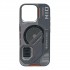 iPhone 16 Pro Max Uyumlu Nio Magsafe Matte Armor Kılıf (Gri)