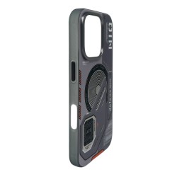 iPhone 16 Pro Max Uyumlu Nio Magsafe Matte Armor Kılıf (Gri)