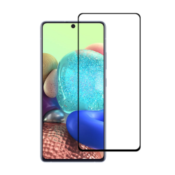 Samsung Galaxy M54 Uyumlu 5D Glass Temperli Cam Ekran Koruyucu (Siyah)