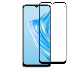 İnfinix Hot 30 Play Uyumlu 5D Glass Temperli Cam Ekran Koruyucu (Siyah)