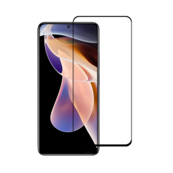 İnfinix Note 30 Pro 5D Glass Temperli Cam Ekran Koruyucu (Siyah)
