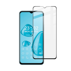 Vivo Y33s Uyumlu 5D Glass Temperli Cam Ekran Koruyucu (Siyah)