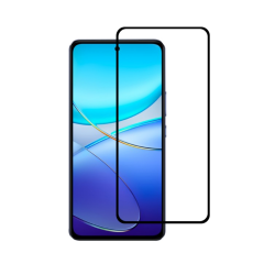 Xiaomi Redmi 14C Uyumlu 5D Glass Temperli Cam Ekran Koruyucu (Siyah)
