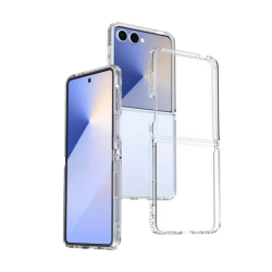 Samsung Galaxy Z Flip 7  Uyumlu Şeffaf Sert PC Kılıf