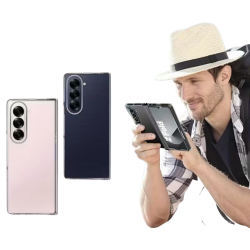 Samsung Galaxy Z Fold 7 Uyumlu Şeffaf Sert PC Kılıf