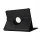 Samsung Galaxy Tab S9 FE Plus 360 Dönen Standlı Kapaklı Kılıf (Siyah)