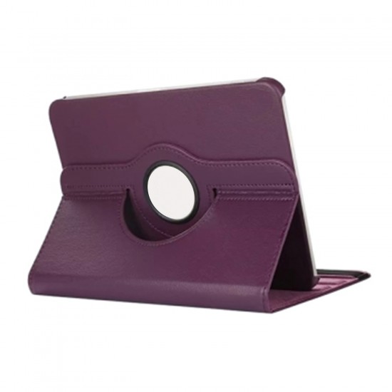 iPad Air 11 M3 360 Dönen Standlı Kapaklı Kılıf (Mor)
