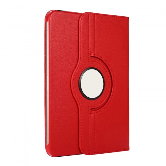 iPad Air 11 M3 360 Dönen Standlı Kapaklı Kılıf (Kırmızı)