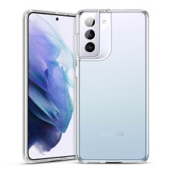 Samsung Galaxy S21 Plus Lux Seri Kamera Korumalı Premium Şeffaf Silikon Kılıf
