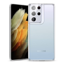 Samsung Galaxy S21 Ultra Lux Seri Premium Şeffaf Silikon Kılıf