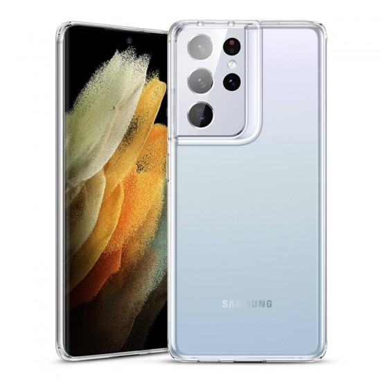 Samsung Galaxy S21 Ultra Lux Seri Premium Şeffaf Silikon Kılıf Samsung Galaxy S21 Ultra Lux Seri Premium Şeffaf Silikon Kılıf