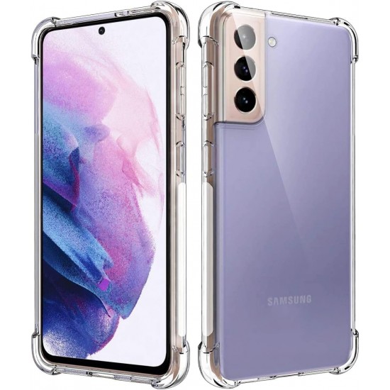 Samsung Galaxy S21 Plus Uyumlu Darbe Emici Şeffaf Silikon Kılıf